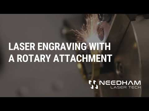 Laser Engraving a Ring with a Rotary Device