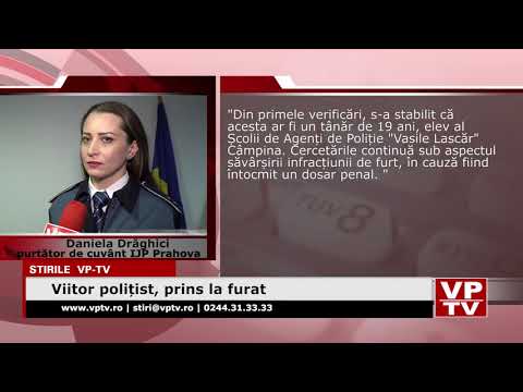 Viitor polițist, prins la furat