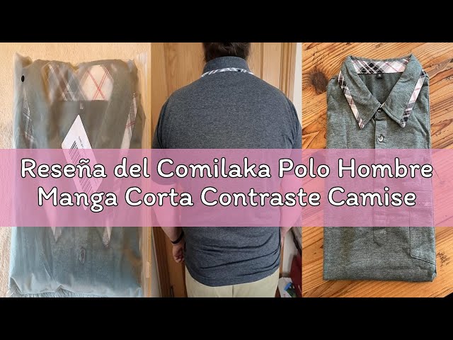 Vídeo relacionado con Comilaka Polo Hombre Manga Corta Contraste Camiseta Clásico Cuadros Poloshirt T-Shirt Casuales