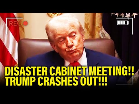 Trump CRASHES OUT at DISASTER CABINET MEETING on LIVE TV