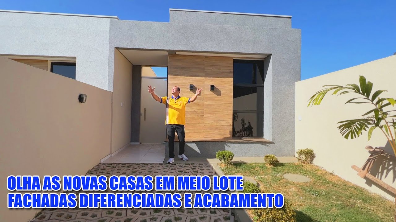Olha que maravilha as novas casas que estão pintando na área l Fachadas mais modernas e acabamento