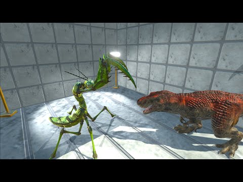 GIANT PRAYING MANTIS inside building vs ALL UNITS - Animal Revolt Battle Simulator ARBS