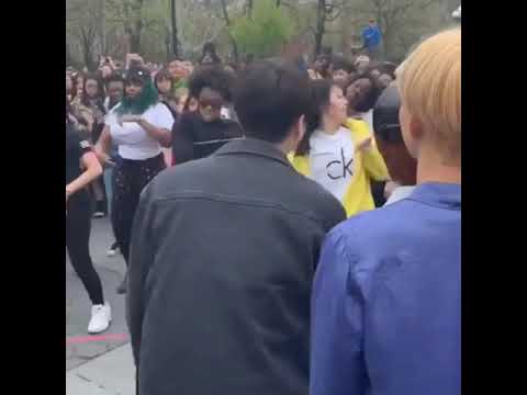 190420 NCT 127 jamming to Blackpink and BTS in New York