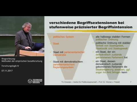 Sozialwissenschaftliche Forschungslogik - Teil 4 von 6 - Prof. Dr. Werner J. Patzelt