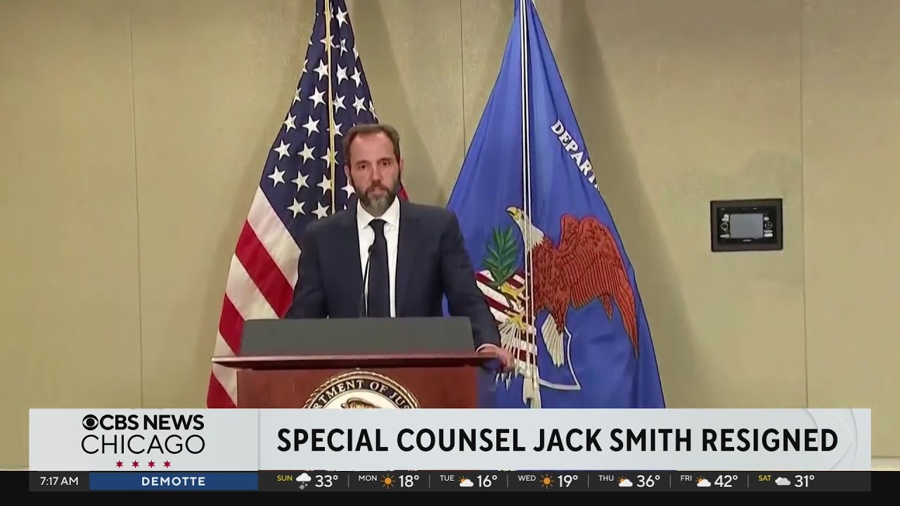 Special counsel Jack Smith resigns from Department of Justice