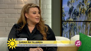 Sarah Dawn Finer tillbaka efter sjukdomen som tvingade henne till tystnad: ”Ty… - Nyhetsmorgon (TV4)