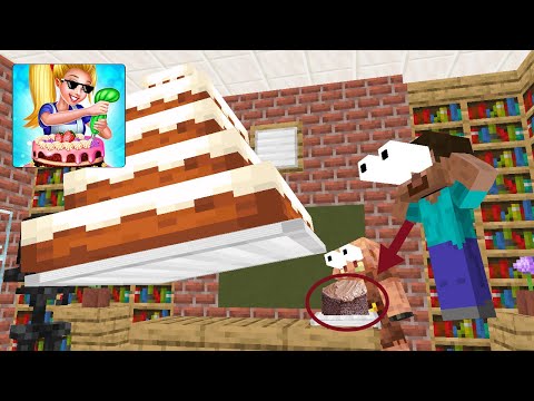 Monster School: Baking Cake Challange - Minecraft Animation