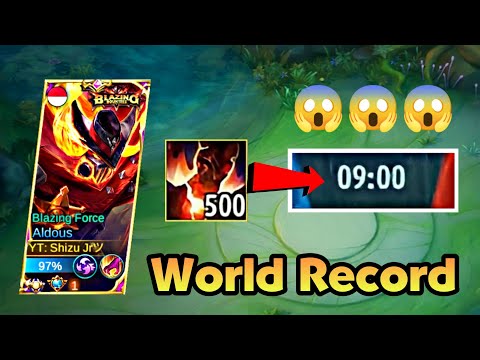 ALDOUS 500 STACK IN 9 MINUTES ONLY! WORLD RECORD😱