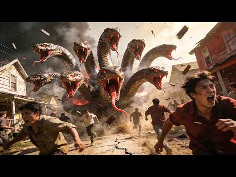 Neunköpfiger Schlangendämon greift die Stadt an und verschlingt fast alle!