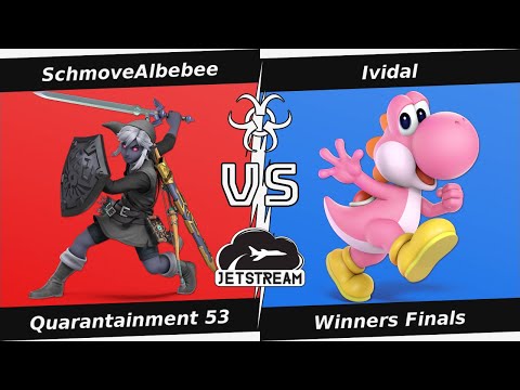 Quarantainment 53 Winners Finals - SchmoveAlbebee (Link) Vs. Ividal (Yoshi) Smash Ultimate - SSBU