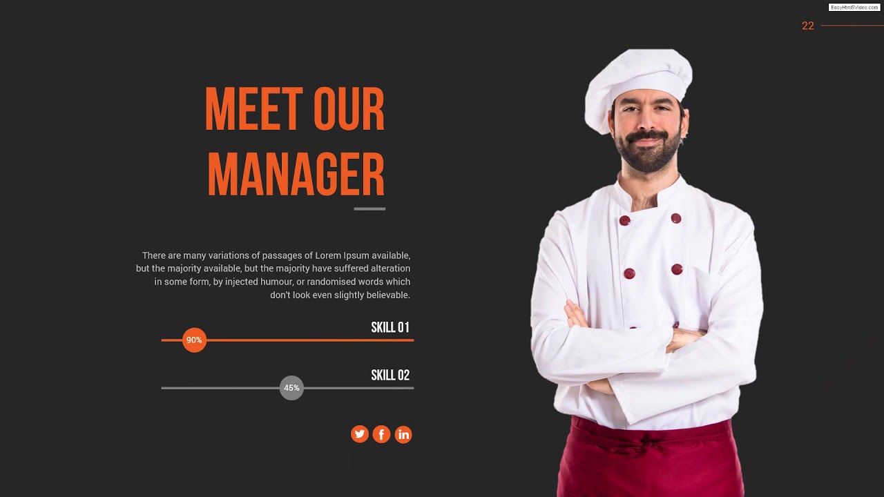Restaurant Power Point Presentation Template