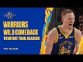 Golden State Warriors Remarkable Comeback Over Trail Blazers 📽️