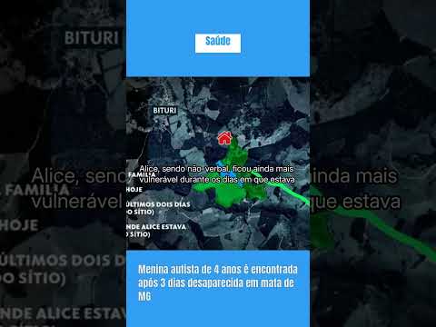 Menina autista de 4 anos é encontrada após 3 dias desaparecida em mata de MG