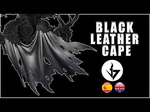 How to paint BLACK LEATHER CAPE on miniatures! ⚫️ Cómo pintar una CAPA DE CUERO NEGRA en miniaturas!
