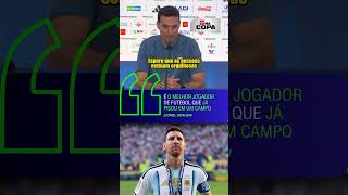 Vídeo: "O melhor jogador que já pisou em um campo de futebol", diz Scaloni sobre Messi | CNN ESPORTES