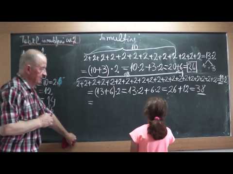 2/2 Lectia 1731 - Clasa 1 - Adunari, Scaderi si Tabla inmultirii in Romana si Engleza cu Maria