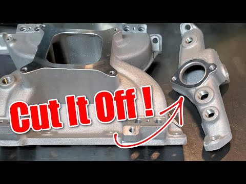 How to remove an intake manifold water cross over. Pontiac Rebuild, Part 10