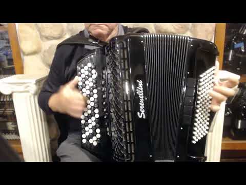SERE413CONVCBK - Black Serenellini 413 Chromatic Button Accordion Converter C System LMM 82 96 $6999