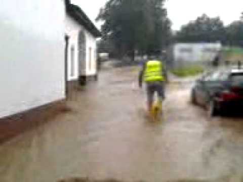 Hochwasser in Engelsdorf am 29.05.2008