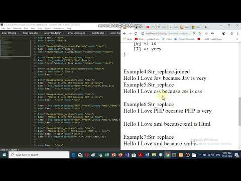 Php Lecture 49 String Function Str Replace