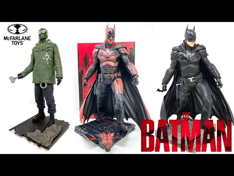 "THE BATMAN" Gold Label McFarlane Toys DC Multiverse The Batman & The RIDDLER 12inch Statue Review