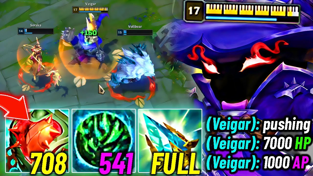 Veigar but I stack INFINITE AP and HP (THIS IS REALLY BROKEN)
