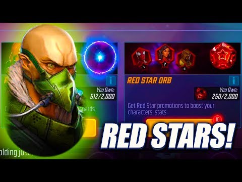 10x Red Star, Elite 4 Star & Mega Orb Opening! - Marvel Strike Force