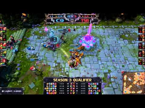 WildTurtle Twitch Pentakill - Cloud 9 vs The Salad Bar LoL S3 NA Qualifiers