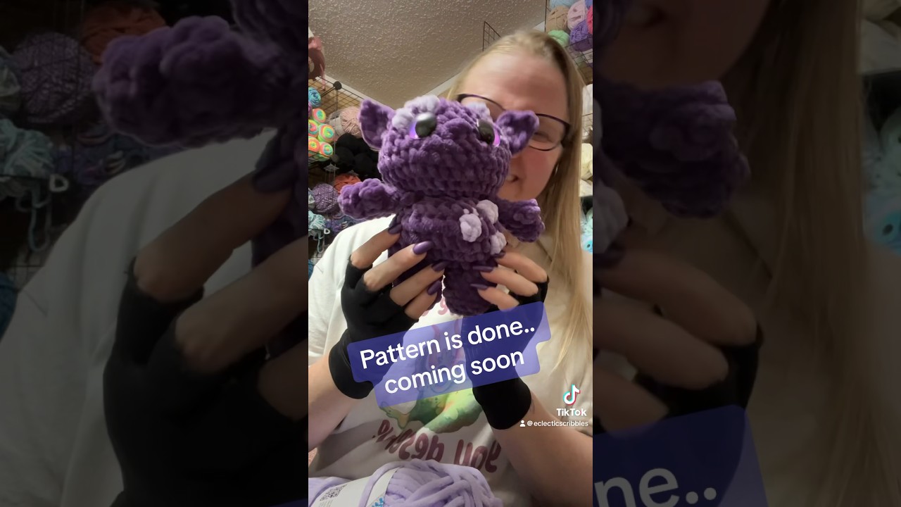 A hobgoblin #crochet #crochetpattern #goblin #goblinpattern #marketprep #conprep #artistalley #wip