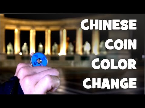 Chinese Color Change Coin by Joker Magic