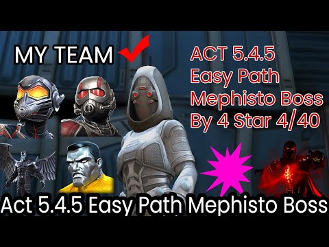 Act 5.4.5 Easy Path and Mephisto Boss Solo By 4 Star 4/40 Void - MCOC