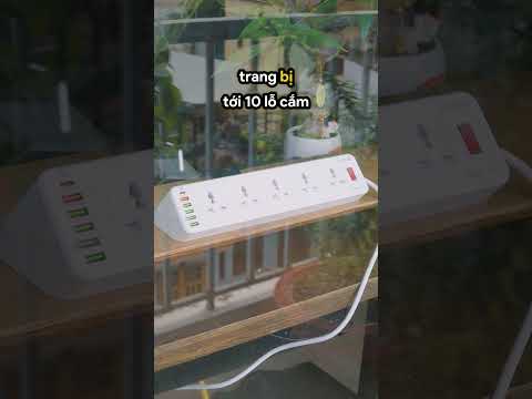 Ổ Cắm Điện Đa Năng LDNIO SC10610 - 10 Ổ Cắm + 6 Cổng Sạc USB & Type-C, Công Suất 2500W, Tự Ngắt An Toàn, Chống Cháy Chuẩn EU