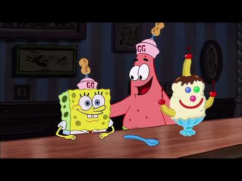 The SpongeBob SquarePants Movie - SpongeBob and Patrick eating Triple Gooberberry Sunrise