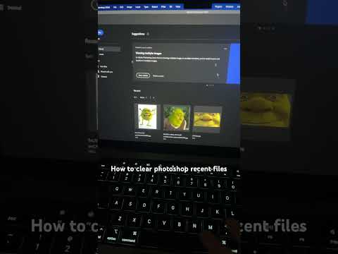 How to Clear Adobe Photoshop Recent File History #photoshop