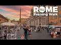 Rome Italy Most Beautiful Sites Evening Tour 4K 60fps