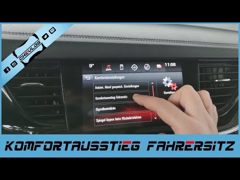 Komfortausstieg Fahrersitz Einstellung / Opel Insignia B