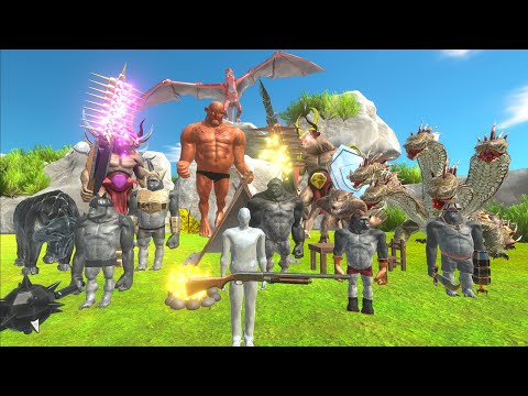 Jurassic World Evolution Camping 55 - Hunting Found Mutant Creatures Minotaur Animal Revolt Battle