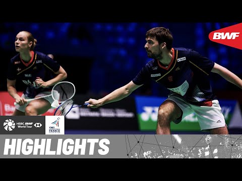 Home pair Gicquel/Delrue contend against Christiansen/Bøje