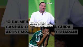 “O Palmeiras não quis ganhar o jogo", opina Guipa após empate contra o Guarani