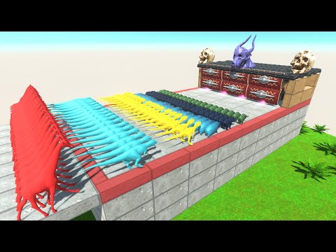 Kozarog the Demon Flamethrower vs All Units | 🦖 Animal Revolt Battle Simulator 🦕