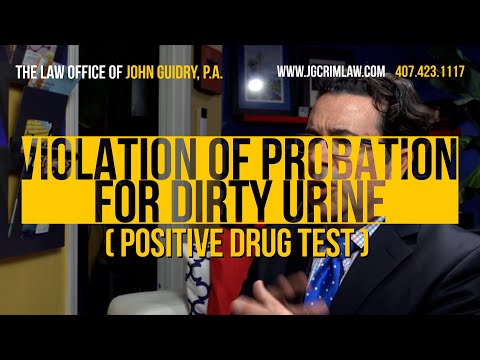 Violation of Probation for Dirty Urine (positive drug test)