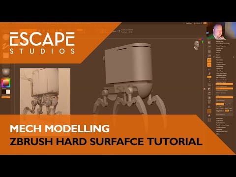 Mech Modelling: ZBrush Hard Surface tutorial