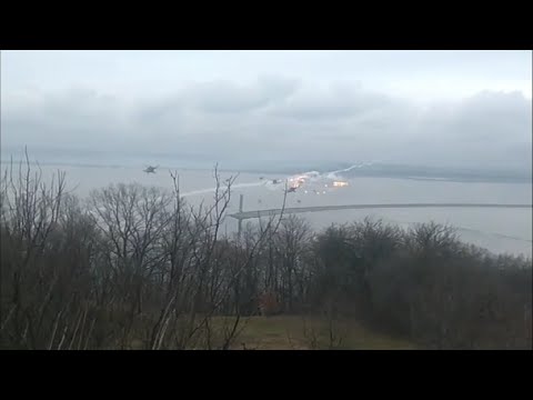 🔴 Russian War In Ukraine - Russian MI-8 Helicopter Dodges Ukrainian Anti-Air Missile Near Kyiv