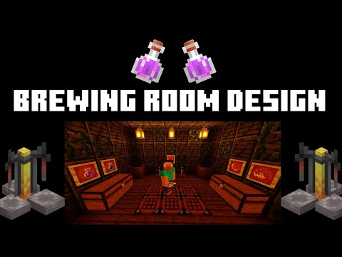 Minecraft: build and design a brewing room