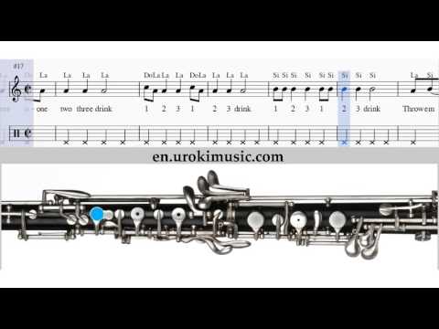 How to Play Oboe Sia chandelier Melody School Learn Class Course Tutorial Sheet Music Tabs