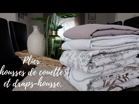 Plier Drap Housse Pour Gain De Place Et Rangement Dans Un Tiroir