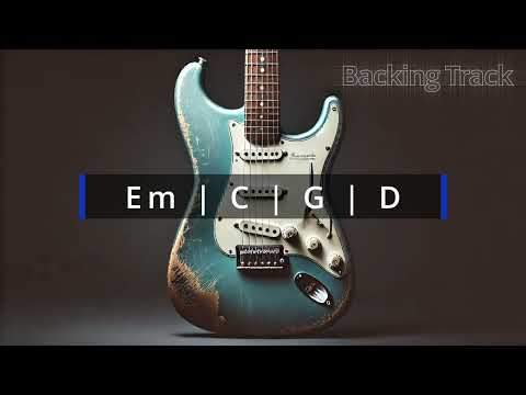 Pop Rock Backing Track | E Minor (Em) | Em C G D | 70 BPM | Guitar Backing Track
