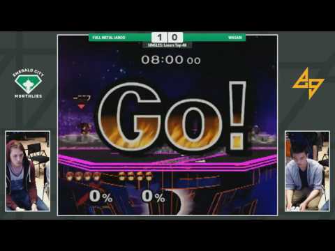 Wasabi (Captain Falcon) vs. Jarod (Marth) | SSBM Losers | ECM3