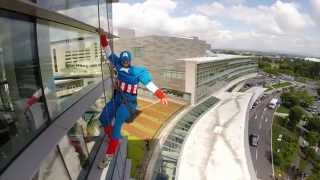 preview picture of video 'Penn State Hershey presents…Superhero Window Washers: The Sequel!'
