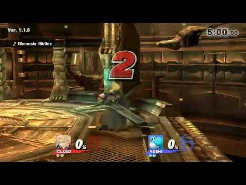 Super Smash Bros for Wii-U For-Glory: Cloud vs. Yoshi